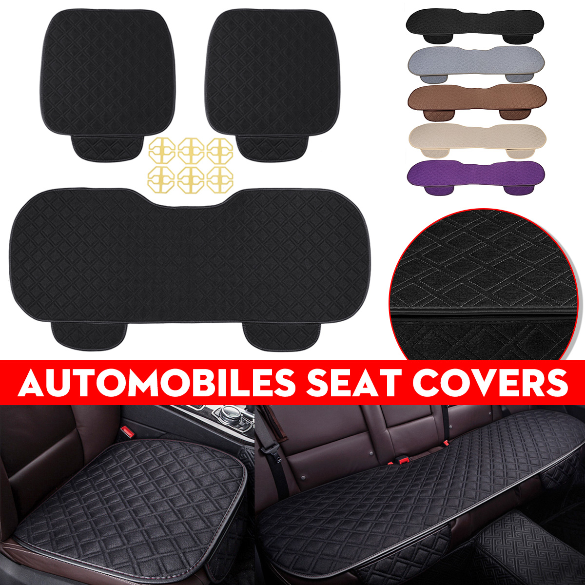 4-Colors-Autumn-Winter-Universal-Plush-Anti-Slip-Car-Front--Rear-Seat-Lattice-Cushion-Cover-Chair-Pa-1764099-2