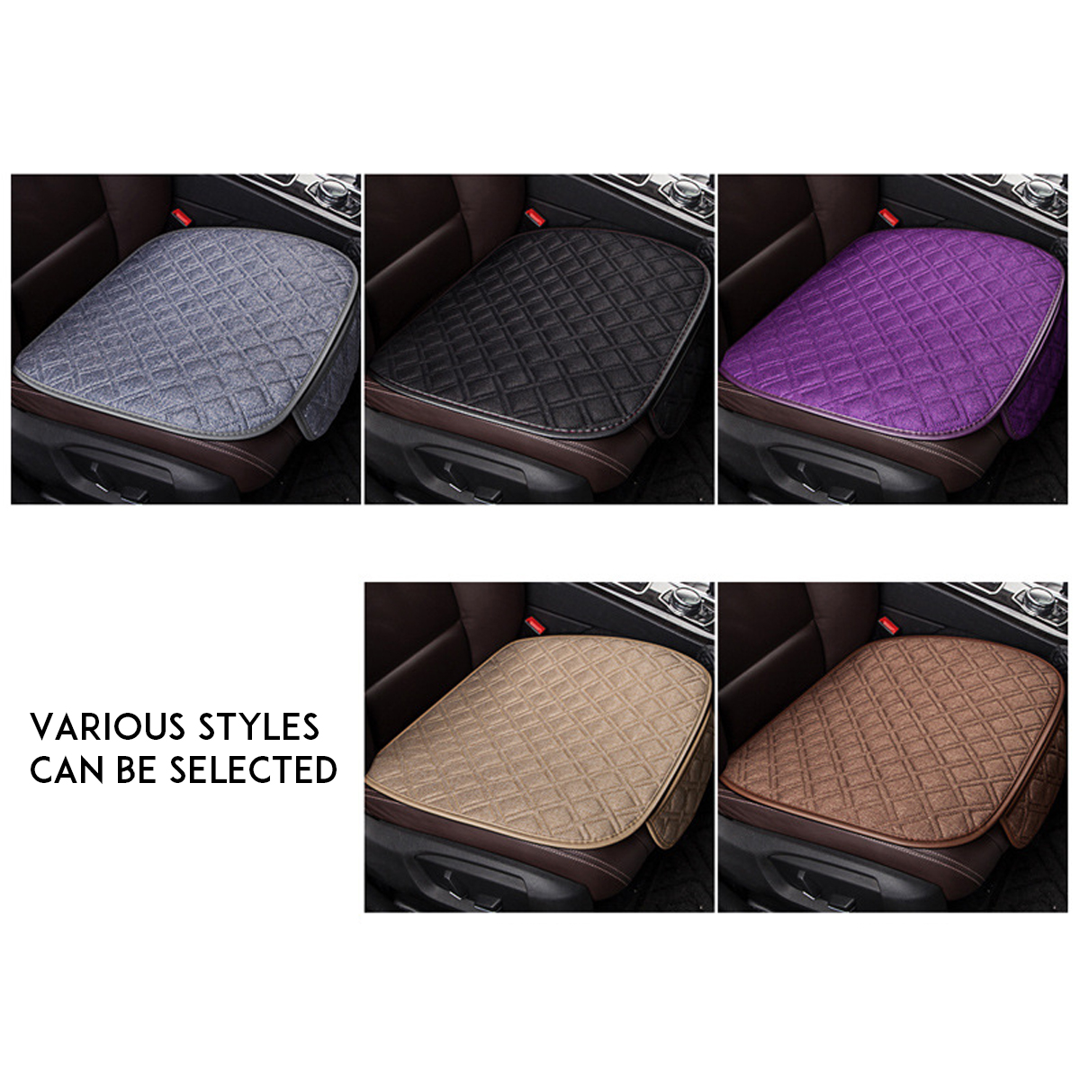 4-Colors-Autumn-Winter-Universal-Plush-Anti-Slip-Car-Front--Rear-Seat-Lattice-Cushion-Cover-Chair-Pa-1764099-8