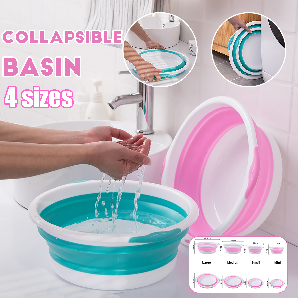 4-Size-Optional-Plastic-Foldable-Round-Dish-Tub-Portable-Hand-Feet-Washing-Basin-Space-Saving-Washtu-1748615-1