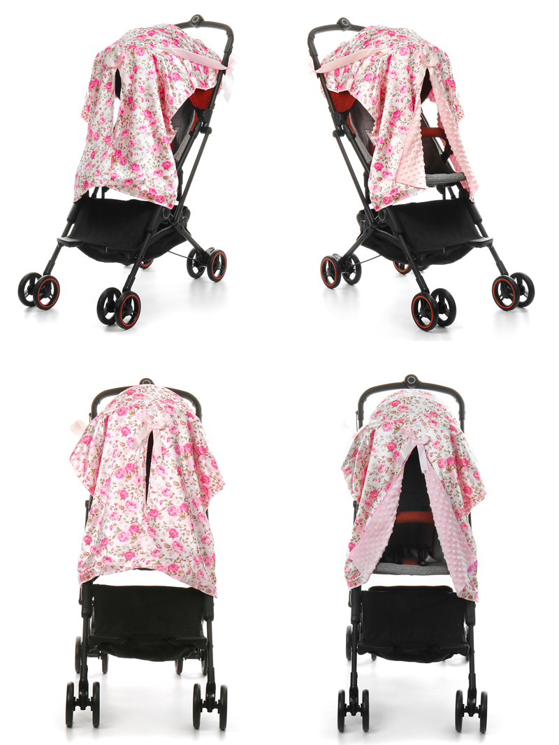 Baby-Stroller-Sunshade-Breathable-Muslin-Pram-Car-Seat-Canopy-Blanket-Outdoor-Travel-1469133-2