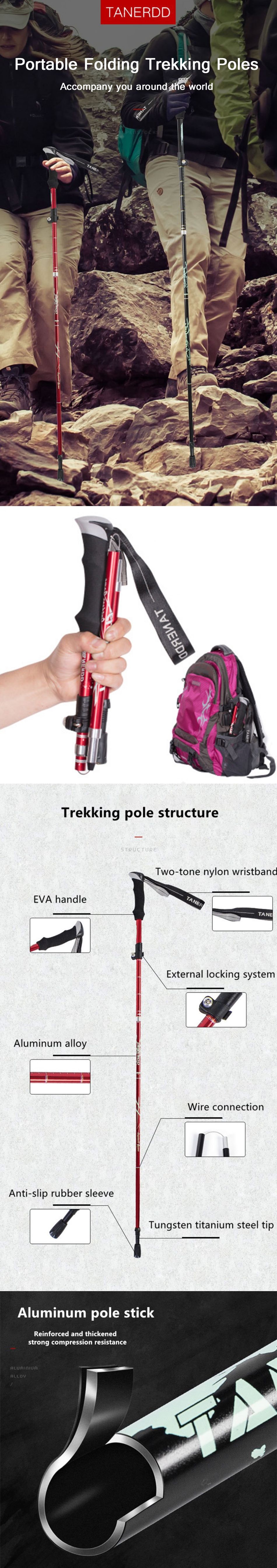 130CM-Long-Folding-Walking-Sticks-Outdoor-Trekking-Poles-EVA-Handle-Portable-Hiking-Antishock-Alumin-1823240-1