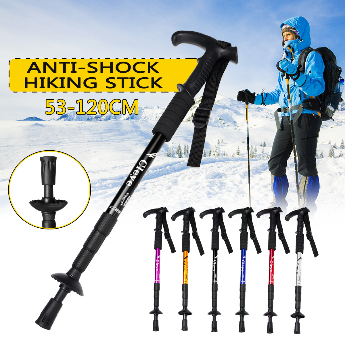 4-Section-Trail-Poles-Stick-Anti-slip-Ultralight-Adjustable-Portable-Trekking-Sticks-For-Hiking-Walk-1813548-1