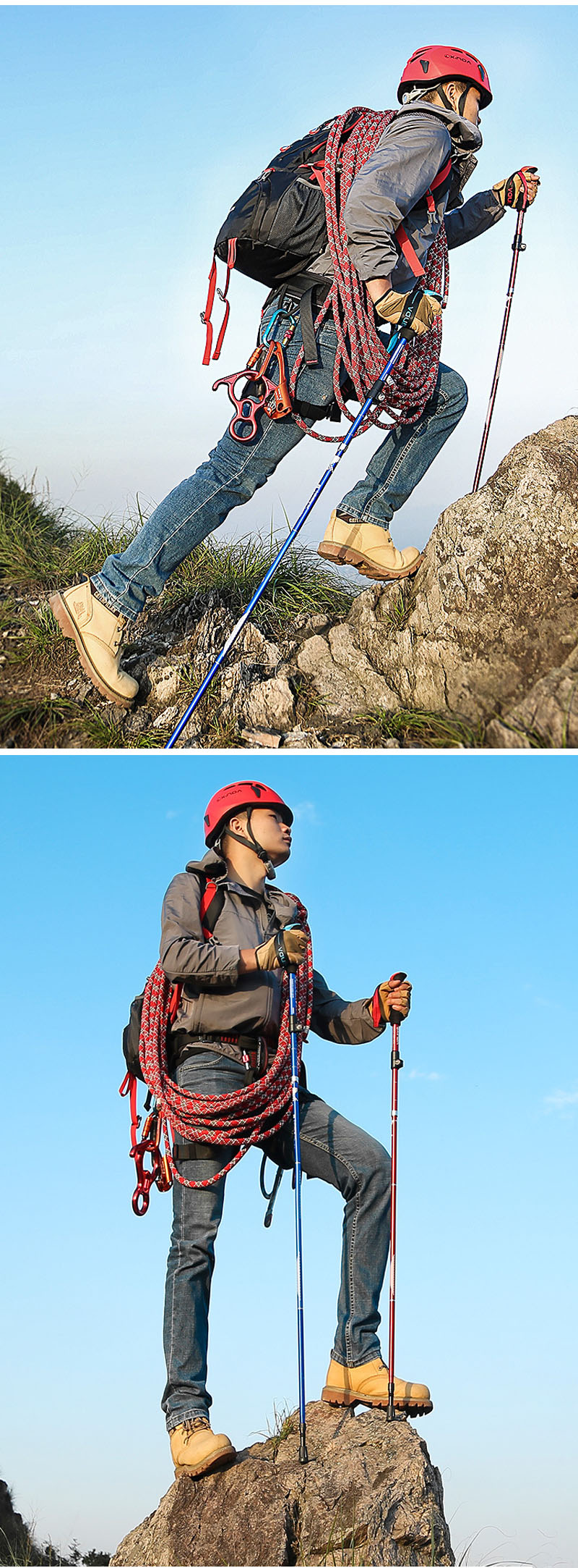 XINDA-115135cm-5-Sections-Trekking-Pole-Aluminum-Alloy-Outdoor-Sports-Climbing-Hiling-Stick-1548536-4