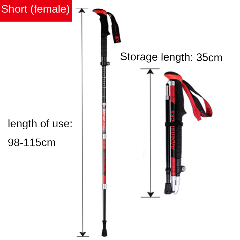 XINDA-5-Sections-Ultralight-Carbon-Non-slip-Trekking-Pole-Outdoor-Hiking-Climbing-Cane-Walking-Stick-1628734-2