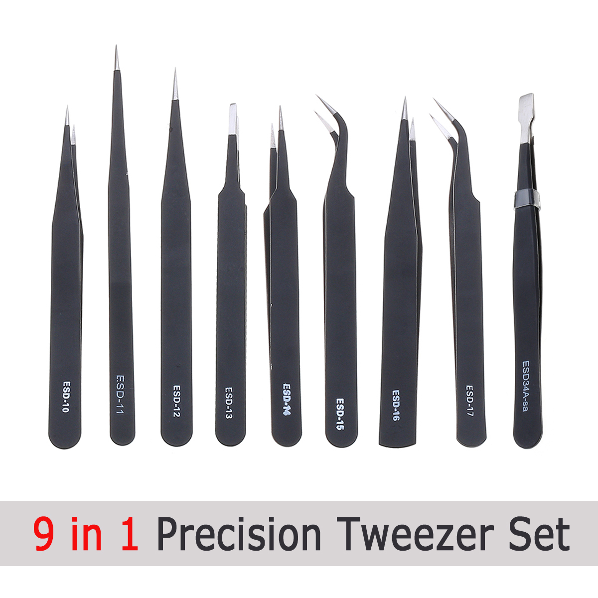 9-Pcs-ESD-Tweezer-Anti-static-Stainless-Steel-Precisiion-Tweezers-for-Electronics-Nail-Beauty-1319811-1
