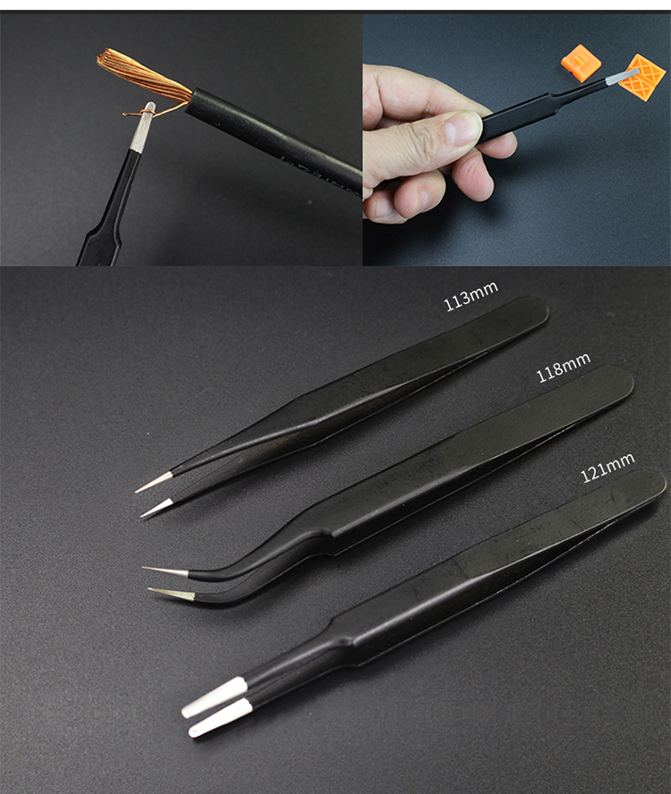 LAOA-3-in-1-Stainless-Steel-Tweezers-Point-and-Curved-Shape-Repair-Tools-Forceps-Precision-Soldering-1768691-5