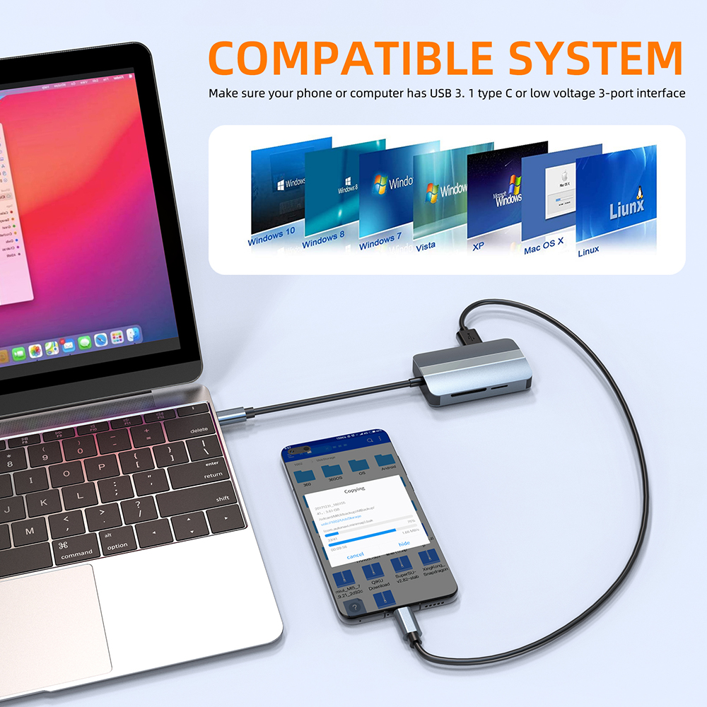 5-IN-1-Type-C-Hub-Docking-Station-USB-C-to-USB-20-USB-30-RJ45-100Mbps-LAN-Ethernet-SDTF-Card-Reader--1943117-7