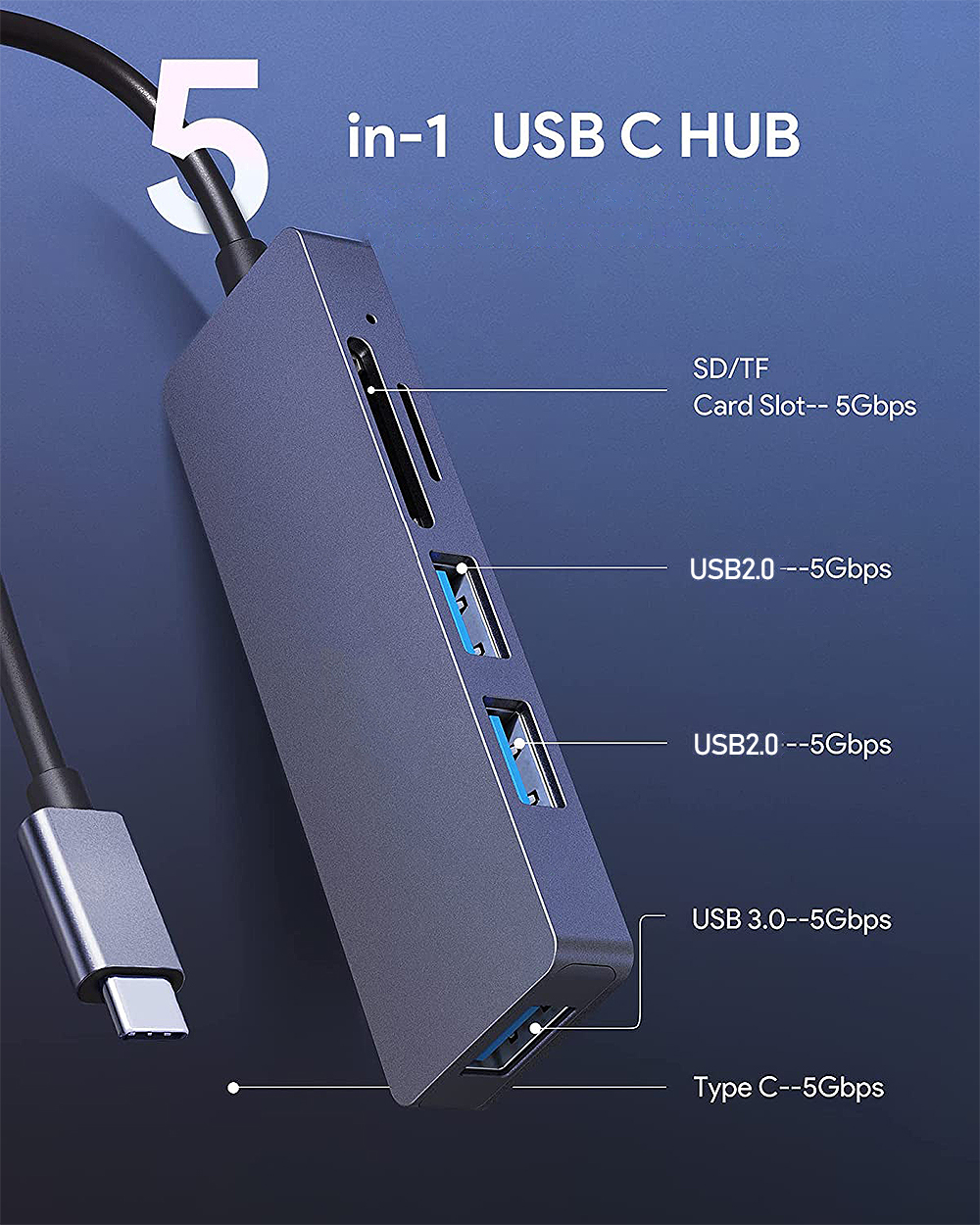 5-in-1-Type-C-Docking-Station-5Gbps-USB-C-Hub-SDTF-Card-Reader-USB30-20-PD-Splitter-Adaptor-for-PC-C-1972327-1