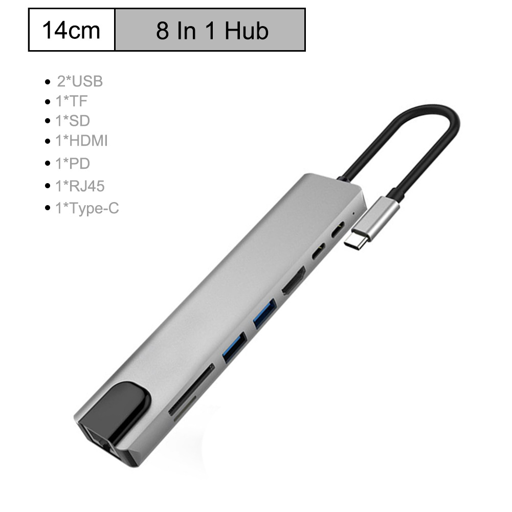 Bakeey-8-in-1-USB-C-Hub-Docking-Station-Adapter-With-4K-HDMI-HD-Display--87W-USB-C-PD30-Power-Delive-1705441-2