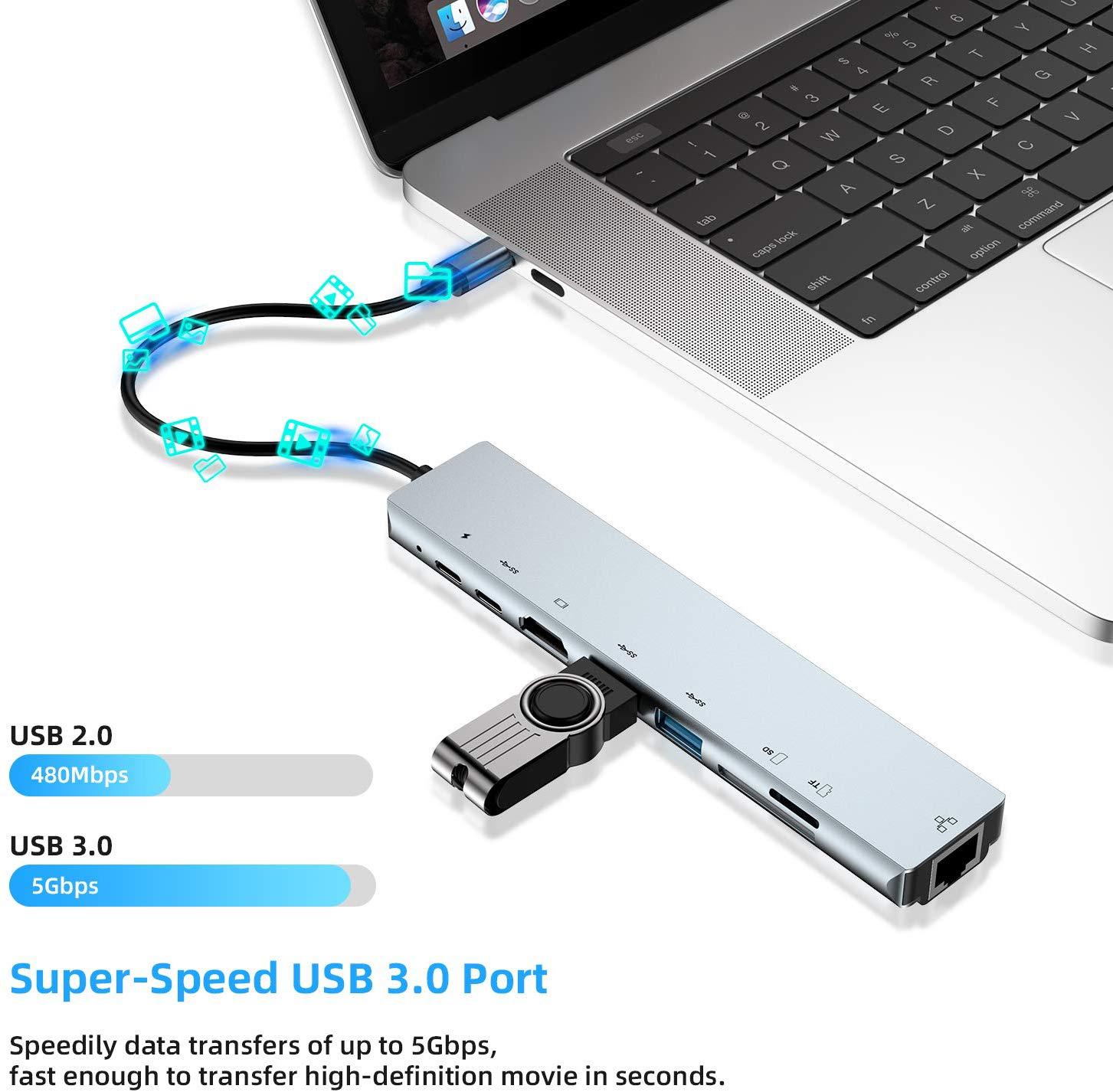 Bakeey-8-in-1-USB-C-Hub-Docking-Station-Adapter-With-4K-HDMI-HD-Display--87W-USB-C-PD30-Power-Delive-1705441-7