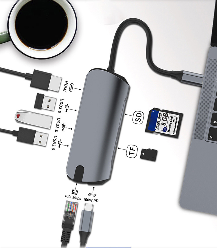 Basix-8-in-1-Type-C-Docking-Station-USB-C-Hub-Splitter-Adapter-with-USB30-USB-C-PD-100W-4K-HDMI-RJ45-1975827-9