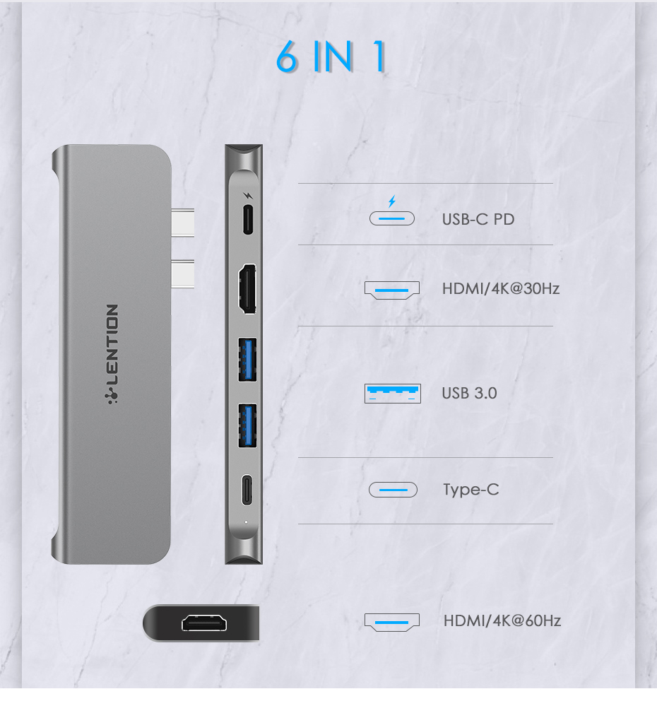 Lention-6-in-1-USB-C-Hub-Docking-Station-Adapter-With-1-PD1Type-C2HDMI2USB-30-1760621-2