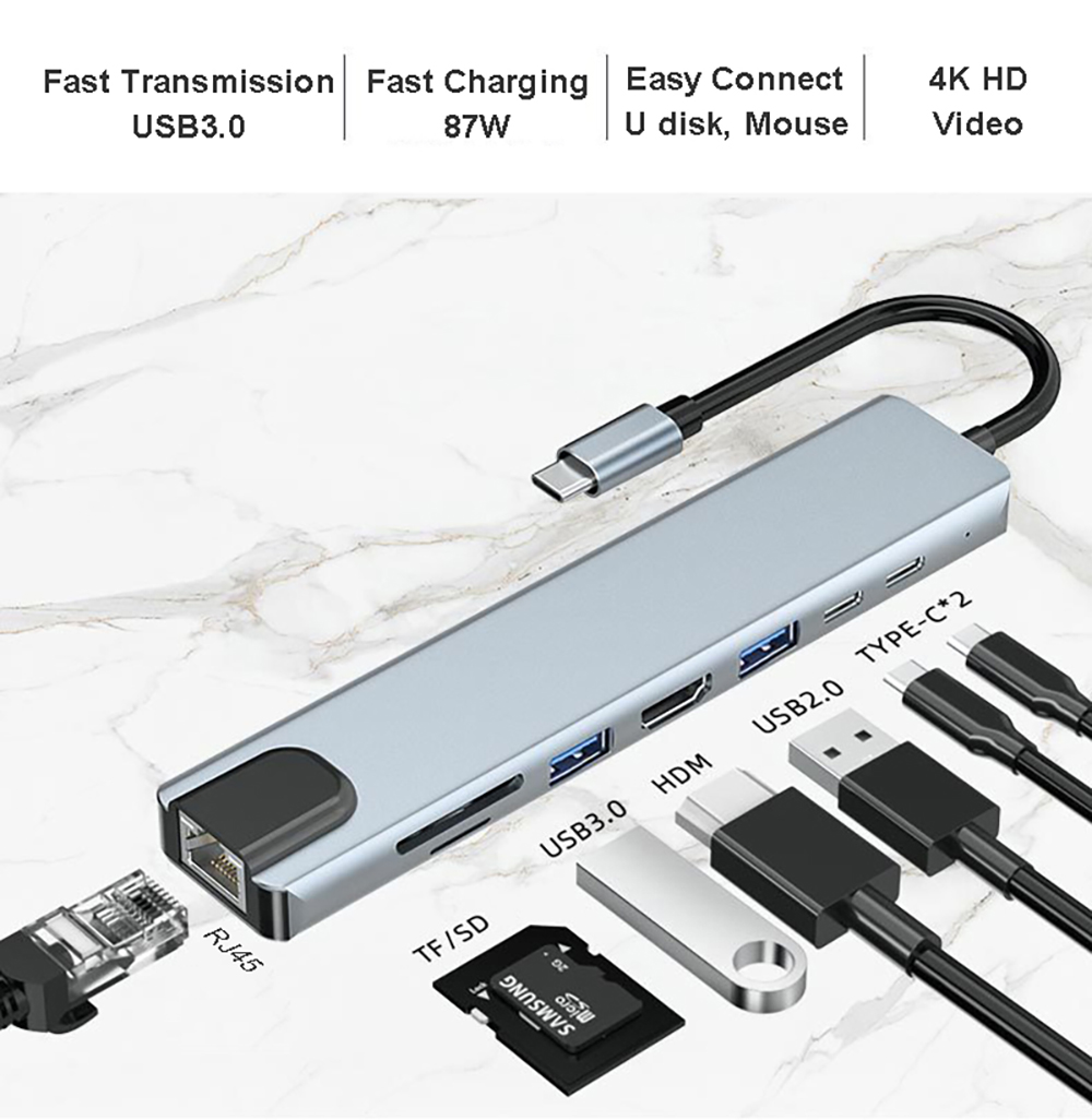 Mechzone-8-In-1-USB-C-Hub-Docking-Station-Type-C-to-USB30-USB20-PD-87W-4K-HDMI-Compatible-RJ45-100Mb-1943115-4