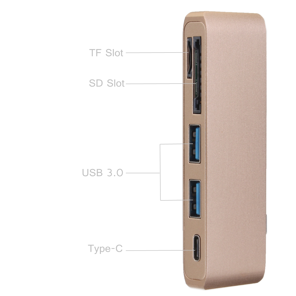 Multifunction-USB-Hub-Type-C-to-Type-C-USB-30-2Ports-TF-SD-Card-Reader-for-Laptop-PC-1153671-1