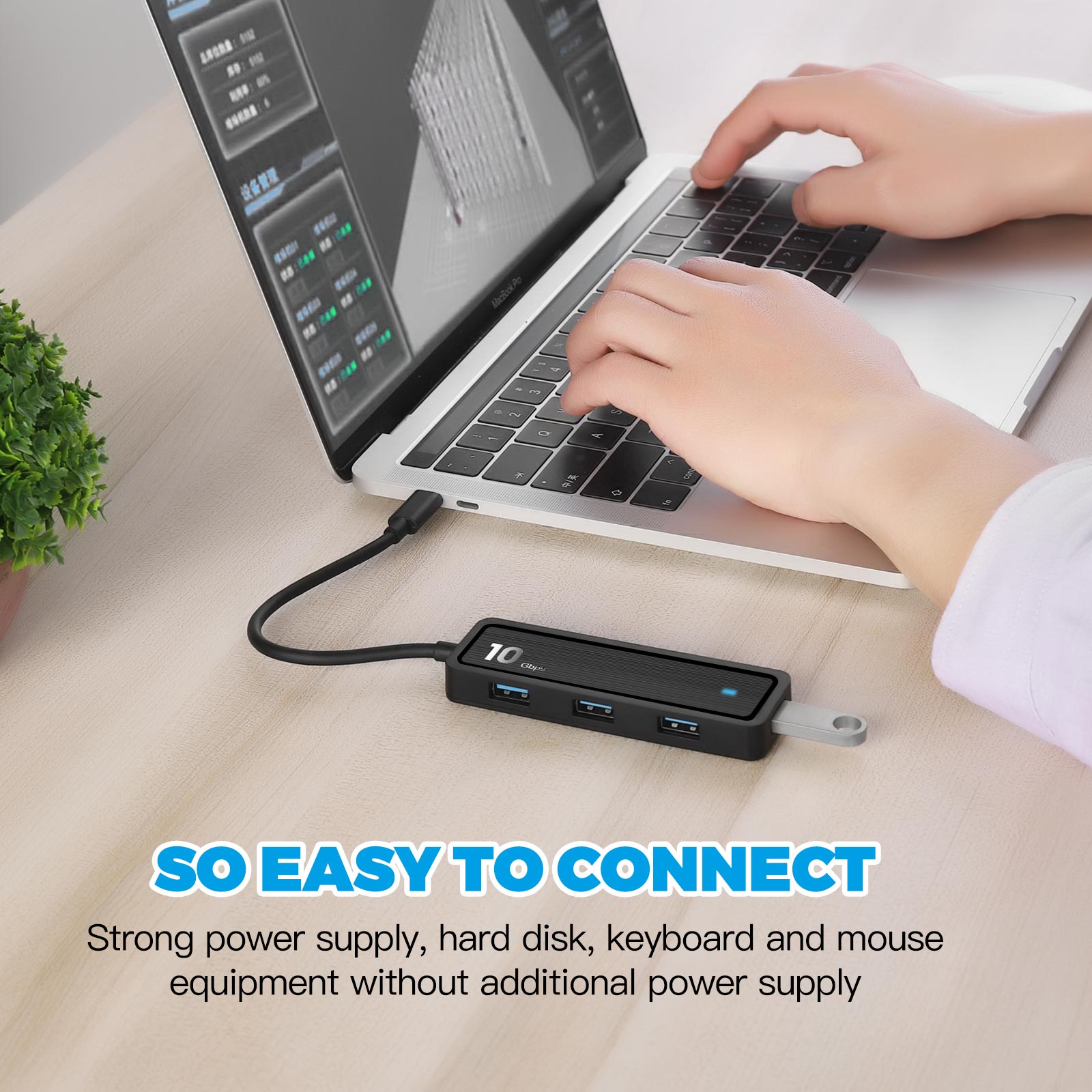 Pinrui-6-in-1-USB-Hub-4-Port-USB31-Gen-2-Expander-with-SD-TF-Adapter-Laptop-Docking-Station-1951382-3