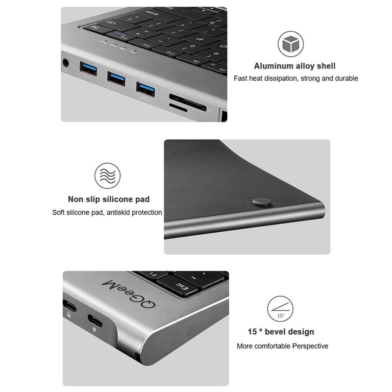 QGeeM-Aluminum-Alloy-Keyboard--11-In-1-USB-C-Hub-Docking-Station-Adapter-With--4K-HDMI-HD-Display--1-1733750-13