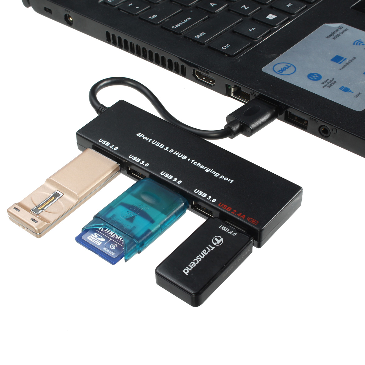 Ultra-Thin-4-USB30-Ports-Hub-with-a-24A-USB-Fast-Charging-Port-1124521-4