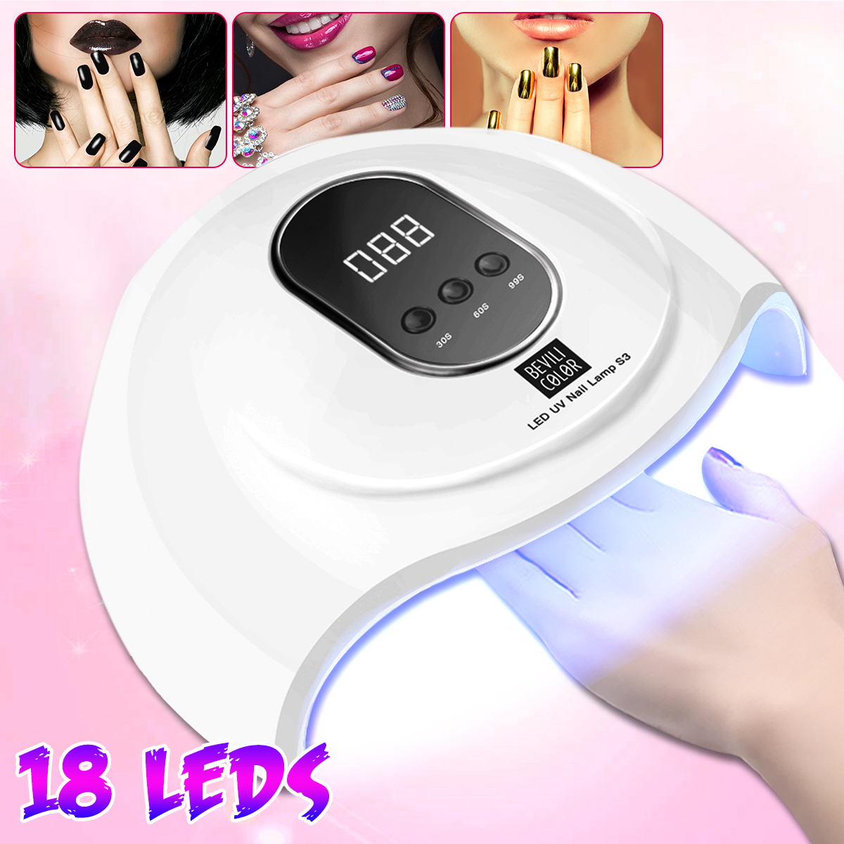 18LEDs-Automatic-Infrared-Sensor-Nail-Lamp-Digital-Display-Timing-Nail-Phototherapy-Light-High-Power-1938382-1