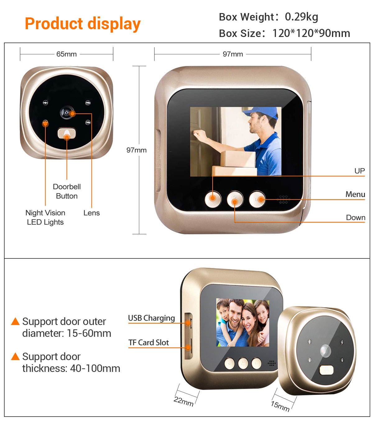 C11-HD-1080P-24quot-LCD-Screen-Cats-Eye-Camera-Doorbell-with-4PCS-LED-Night-Vision-Function-1851503-9
