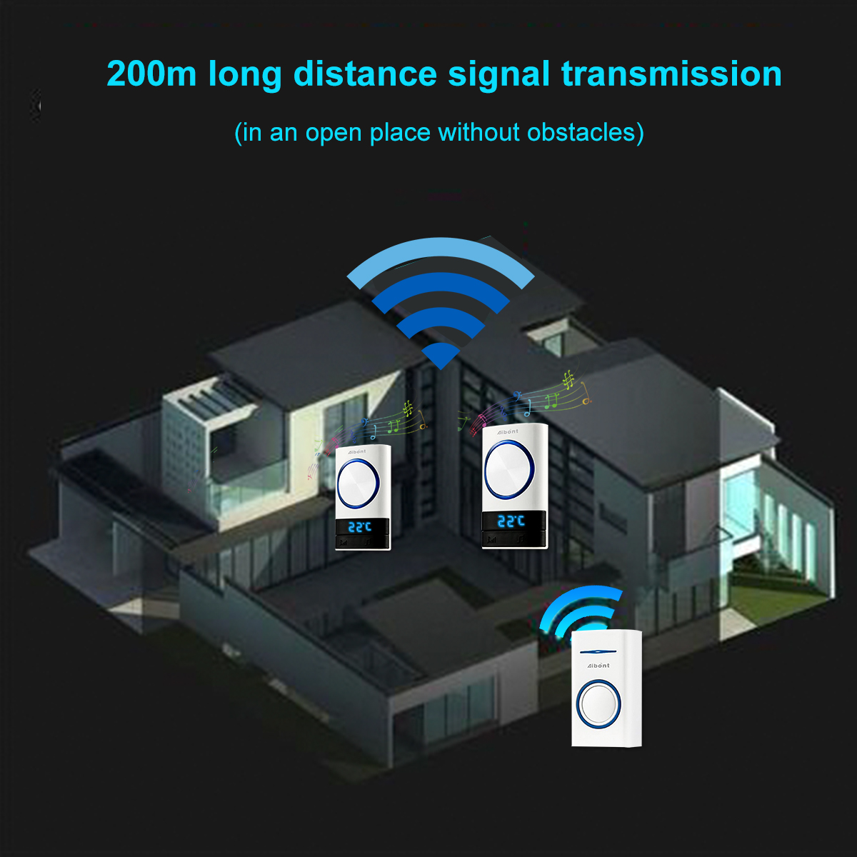 Smart-Wireless-Doorbell-45-Songs-Polyphonic-Ringtones--200m-Transmission-1722536-4
