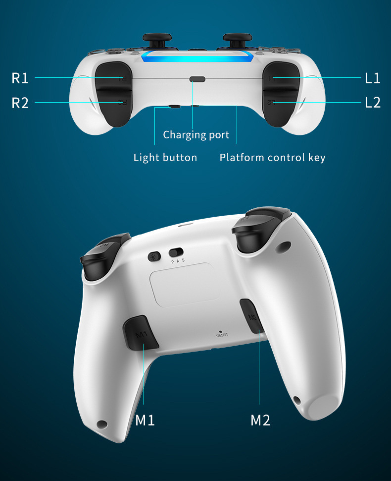 RALAN-P03-Wireless-Bluetooth-Game-Controller-Gamepad-With-RGB-Light-Touchpad-Back-Key-Support-3D-Joy-1930336-18