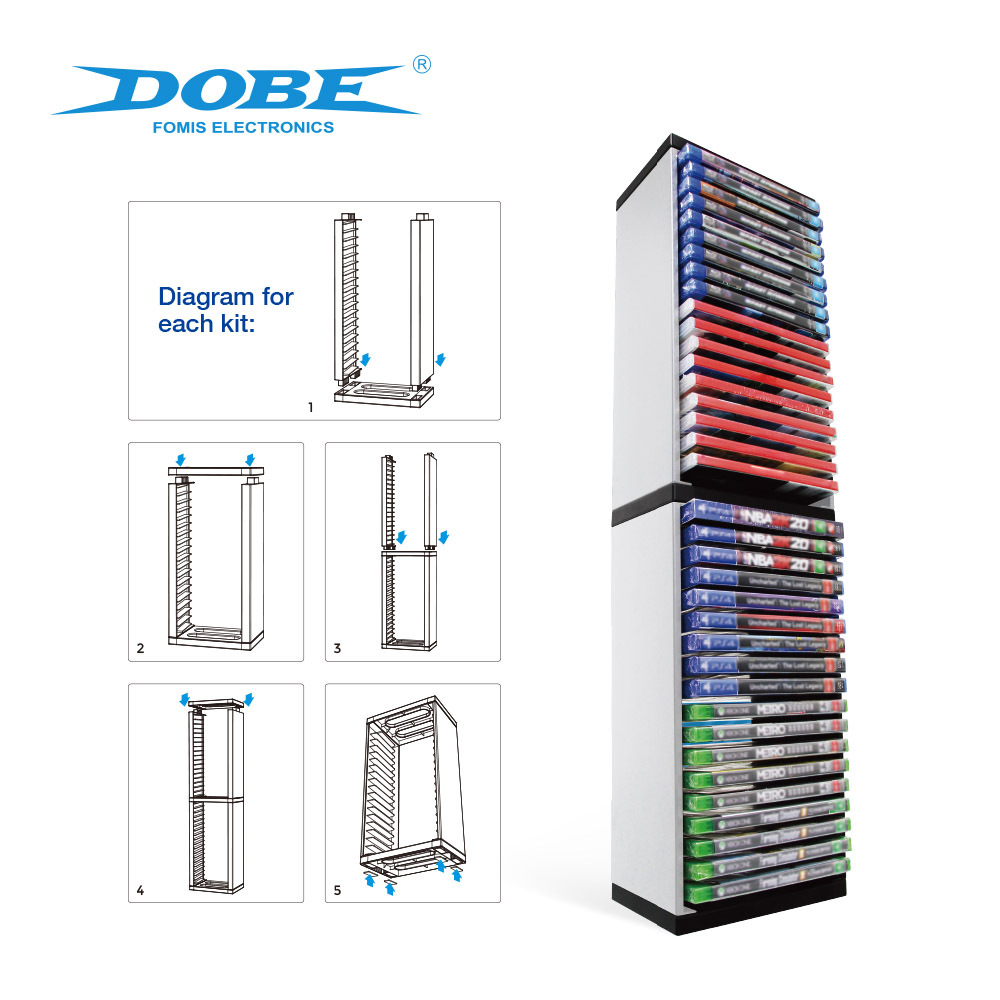 12-Sheets-36-Sheets-Game-CD-Box-Disc-Rack-Storage-Rack-for-PS5-Disc-Double-Storage-Box-Bracket-Games-1797343-9
