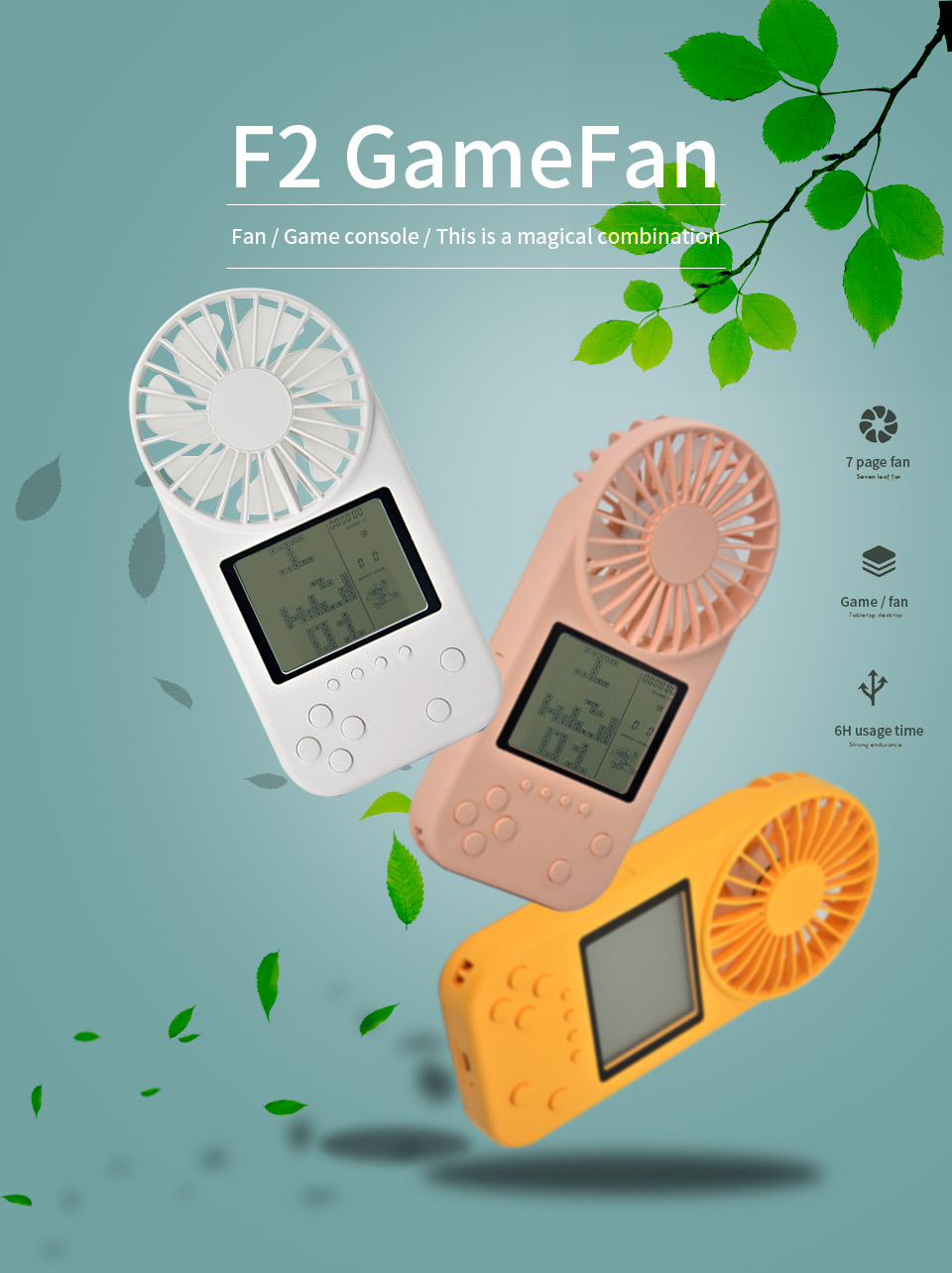26-Games-Video-Console-Third-Gear-Mini-USB-Fan-Retro-Handheld-Game-Player-Summer-Portable-Fan-1693621-1