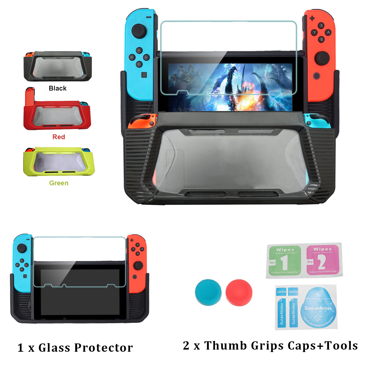 Backboard-Radiator-Hard-Cover-Shell-Hybrid-Protective-Case-For-Nintendo-Switch-Game-Console-1454633-2