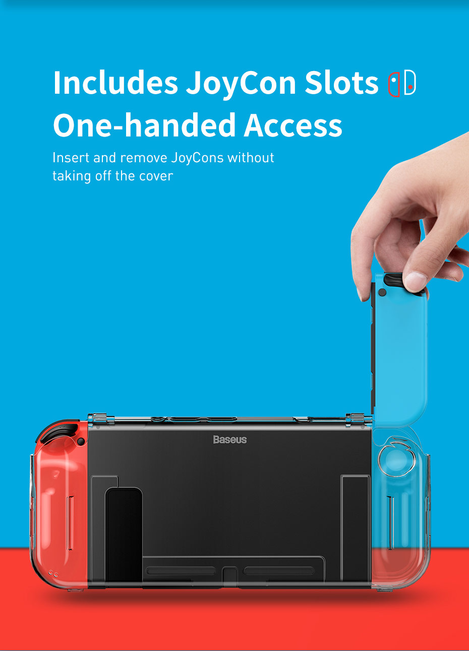 Baseus-SW-GS06-360deg-Filp-Cover-Case-Silicone-Transparent-Protective-Case-For-Switch-1728589-9