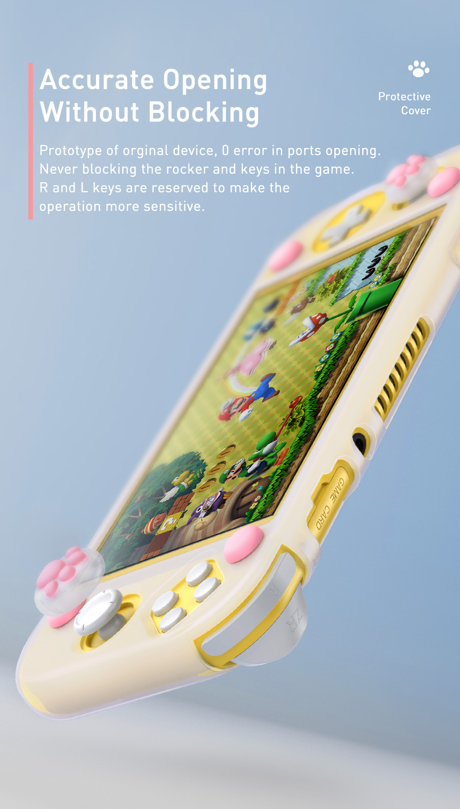 Baseus-SW-Lite-Cat-paw-Silicone-Case-Perfectly-Fits-The-Switch-Gaming-Protective-Case-1728576-3