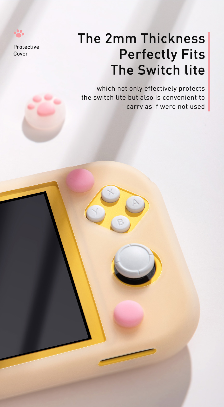 Baseus-SW-Lite-Cat-paw-Silicone-Case-Perfectly-Fits-The-Switch-Gaming-Protective-Case-1728576-5
