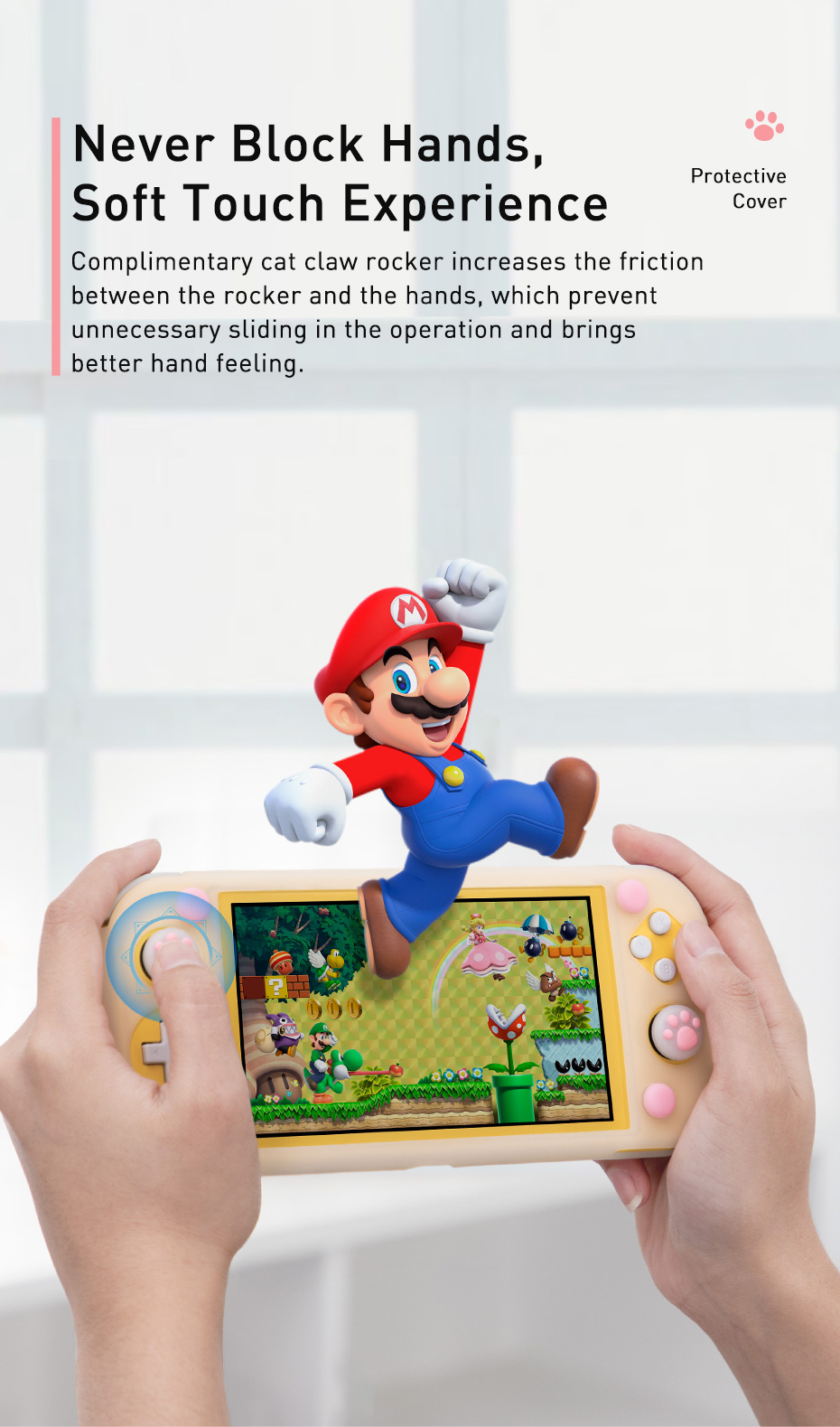 Baseus-SW-Lite-Cat-paw-Silicone-Case-Perfectly-Fits-The-Switch-Gaming-Protective-Case-1728576-7
