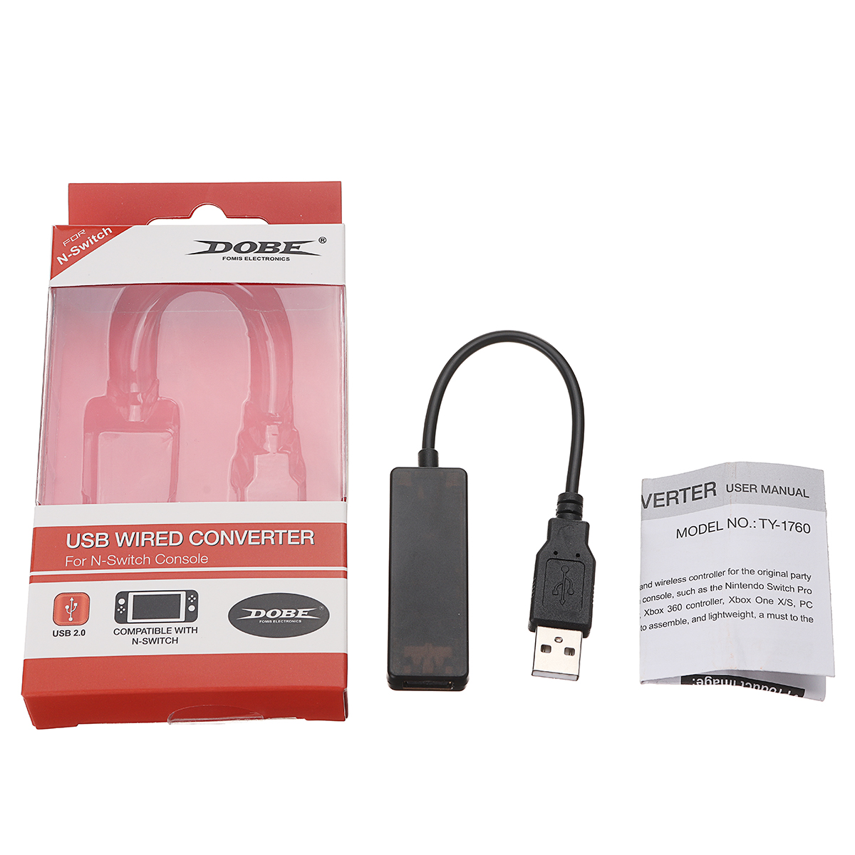 DOBE-TY-1760-bluetooth-USB-Wired-Converter-for-N-Switch-Console-Handle-Gamepad-Connector-1306060-6