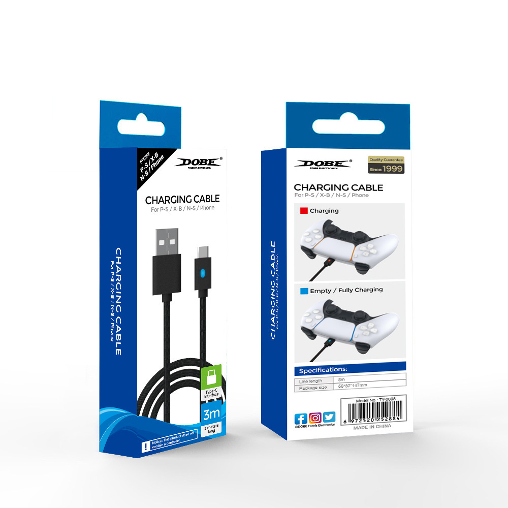 DOBE-TY0803-Charging-Cable-for-PS5-Game-Controller-3m-USB-Type-C-Charging-Cable-for-Nintendo-Switch--1816257-4
