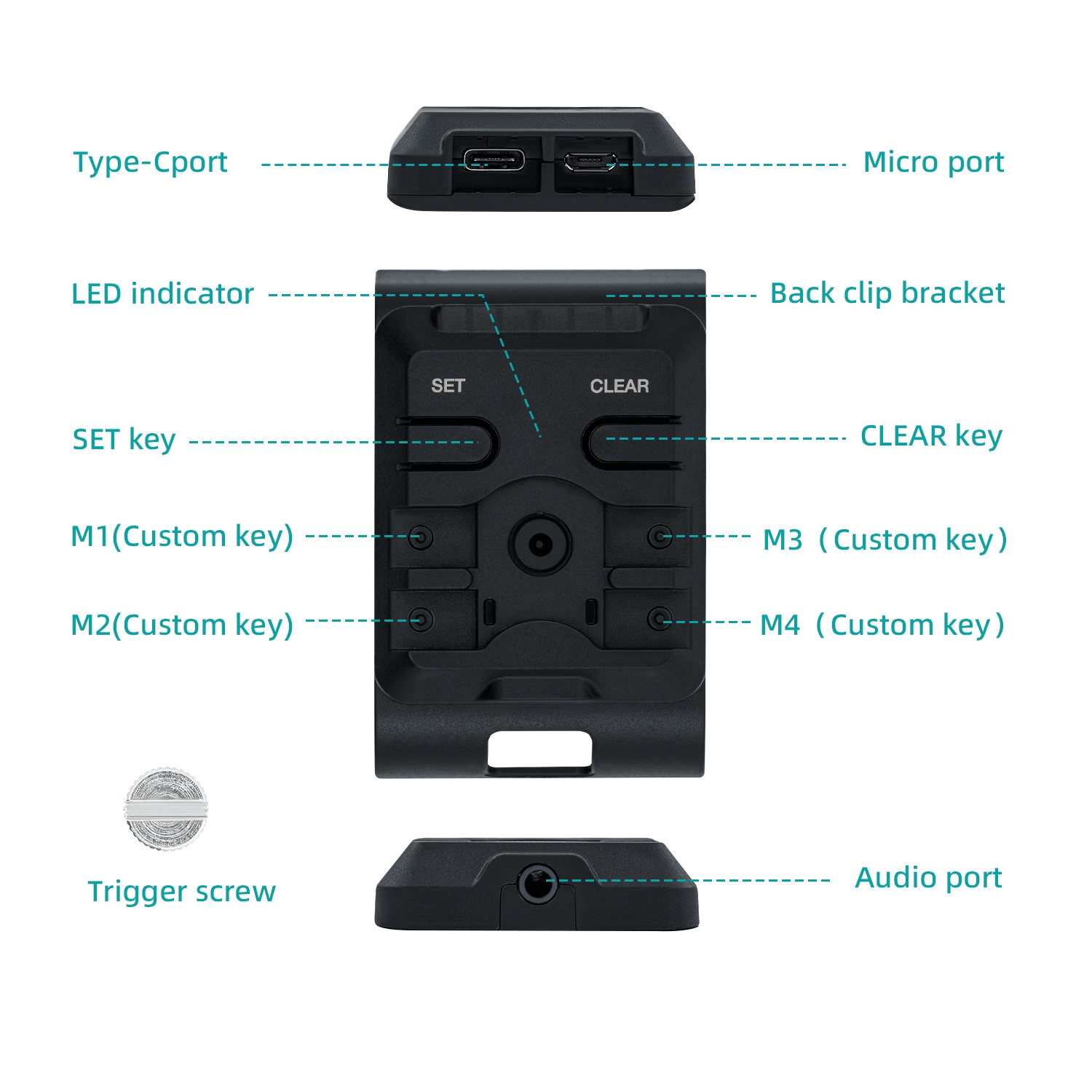 Dobe-TYX-1610-Game-Controller-Back-Button-Attachment-Adapter-Paddles-Keys-for-Xbox-One-S-X-Series-S--1930039-3