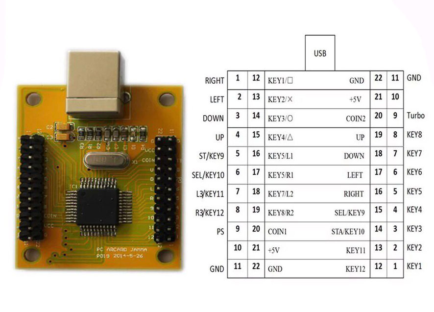 Dual-Player-Acarde-Game-Controller-Encoder-Board-with-Cable-for-PS3-PC-1221883-8