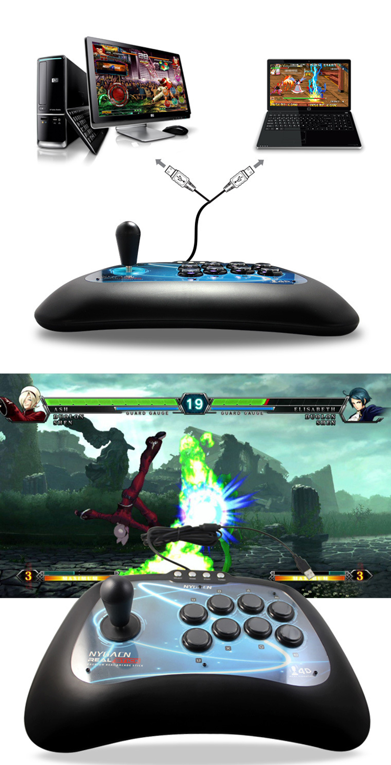 NYGACN-NJP302-USB-Wired-Gamepad-Game-Controller-Arcade-Joystick-Support-Turbo-for-Android-Windows-PC-1940911-2