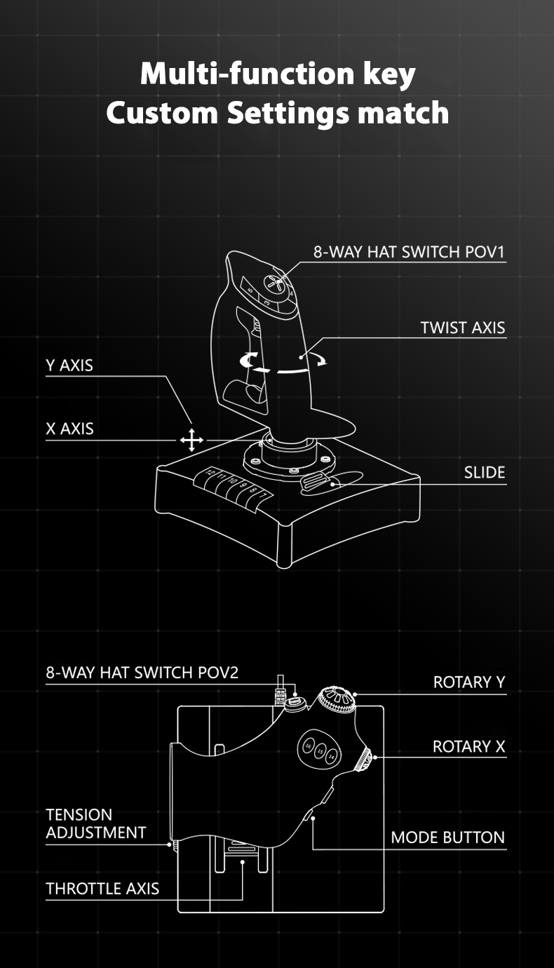 PXN-2119-PRO-Wired-Vibration-Joystick-Flight-Rocker-Gaming-Steering-Wheel-Pedal-Racing-Wheel-Game-Co-1948464-12