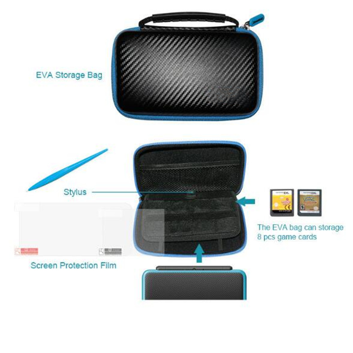 Protective-Case-Hard-Carrying-Storage-Bag-Screen-Film-Protective-Waterproof-for-Nintendo-2DS-XL-LL-G-1422565-7