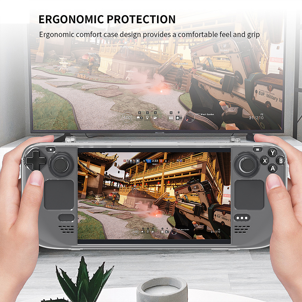 Protective-Cover-Shell-for-Steam-Deck-Ergonomic-Crystal-Clear-PC-Case-for-Game-Console-with-Stand-Pr-1973213-5