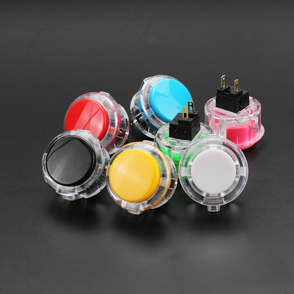 Transparent-30MM-Card-Button-Crystal-Small-Circular-Arcade-Game-Push-Button-Switch-1292376-1