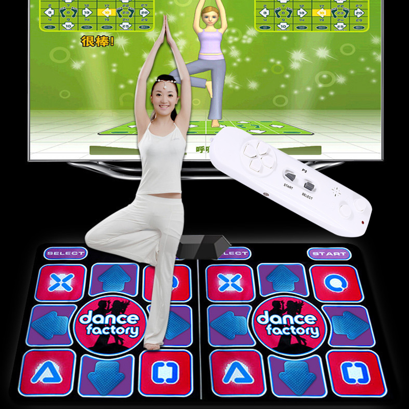 Wired-Dancing-Mat-Pad-Computer-TV-Slimming-Dance-Blanket-with-Two-Somatosensory-Gamepad-a-Colored-Li-1664555-1