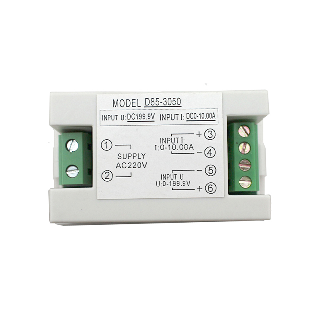 D85-3050-DC-0-200V-10A-Digital-Voltmeter-Ammeter-LCD-Panel-Volt-Amp-Meter-Gauge-White-1443862-3