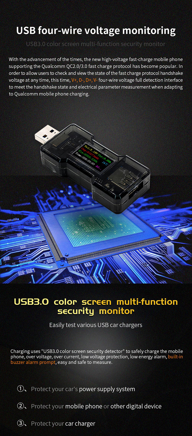 FNB18-32V-160W-USB30-Tester-DC-Digital-Voltmeter-Amperimeter-Current-Voltage-Meter-Amp-Volt-Ammeter--1555197-5