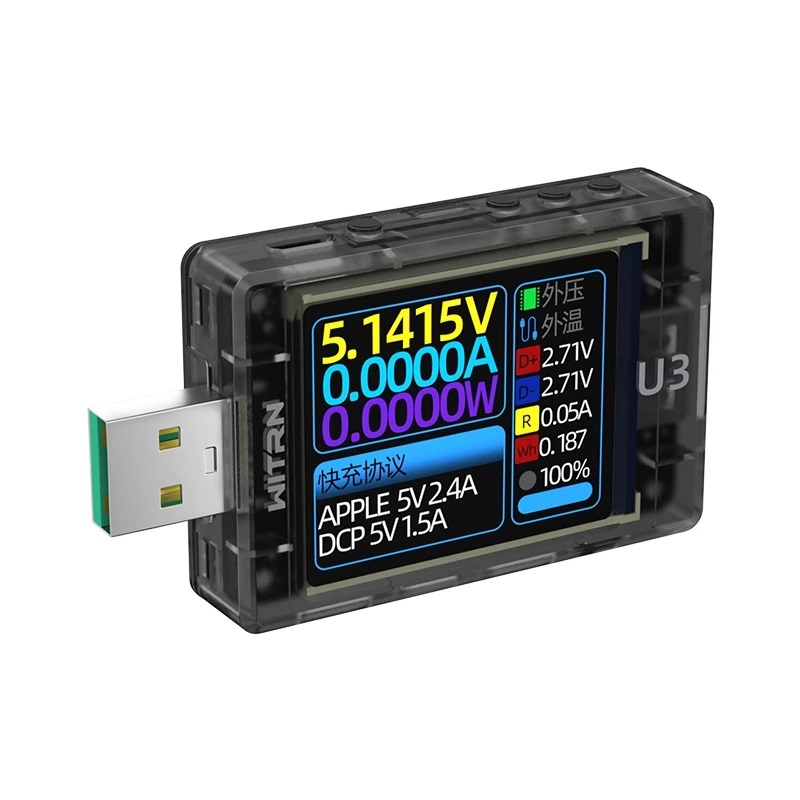 WITRN-U3-USB-Tester-DC4-24V-Current-Voltage-Meter-QC5-PD30-20-PPS-Fast-Charging-Protocol-Capacity-PD-1923504-6