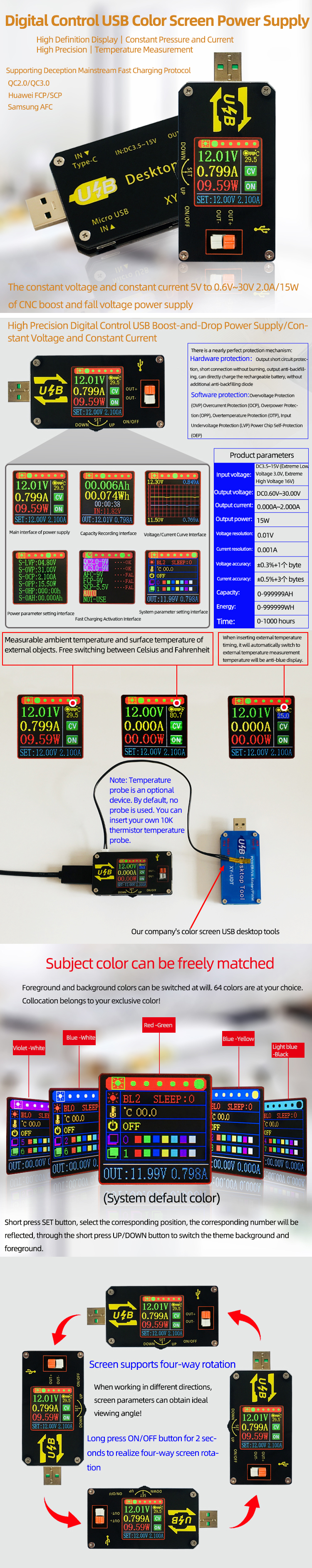 XY-UDP-CNC-USB-Color-Screen-Power-Supply-Voltage-Step-down-Module-Constant-Voltage-Constant-Current--1582035-1