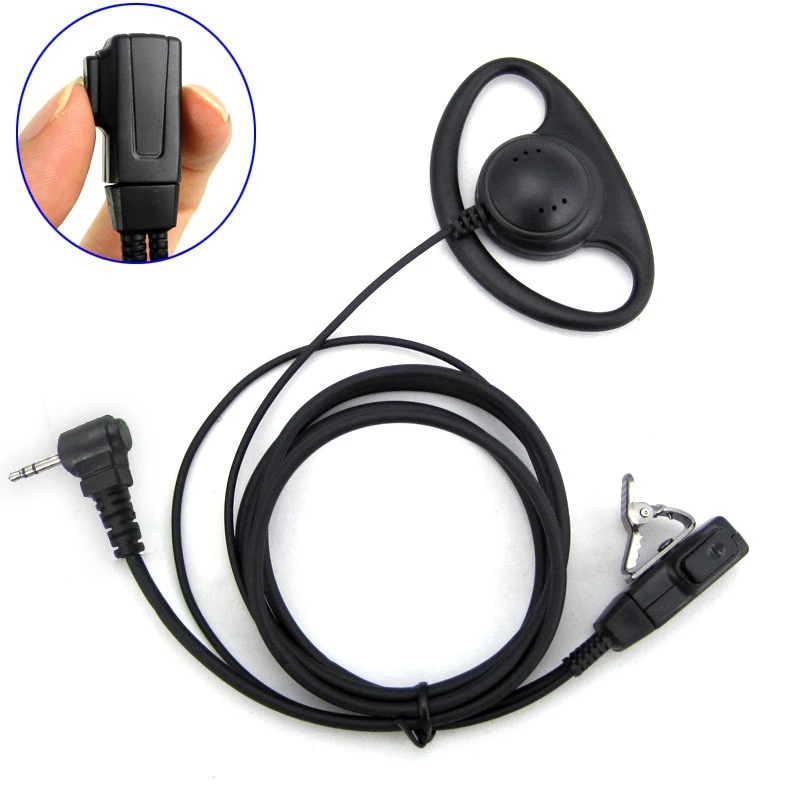 1-Pin-FBI-Earhook-Earpiece-D-Type-Headset-PTT-for-Motorola-Talkabout-Portable-Radio-TLKR-T4-T60-T80--1871985-2