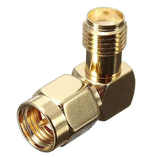 10Pcs-DANIU-SMA-Male-To-SMA-Female-Jack-Right-Angle-Crimp-RF-Adapter-Connector-1597148-2