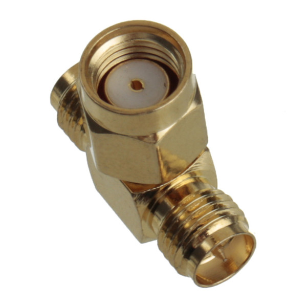 1PC-Adapter-RP-SMA-Male-To-2-SMA-Female-Jack-Triple-T-RF-Connector-Triple-1M2F-984633-2