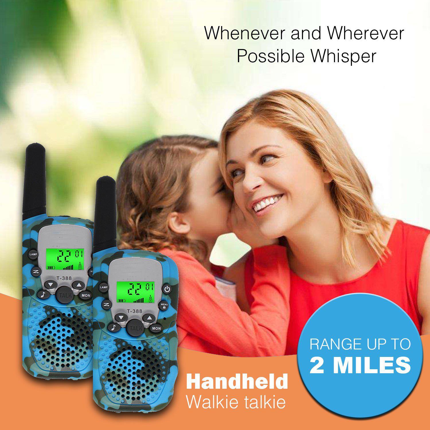 2Pcs-T388-Children-Camouflage-Walkie-Talkie-22-Channel-05W-Radio-Transceiver-Built-in-Flashlight-1242160-3